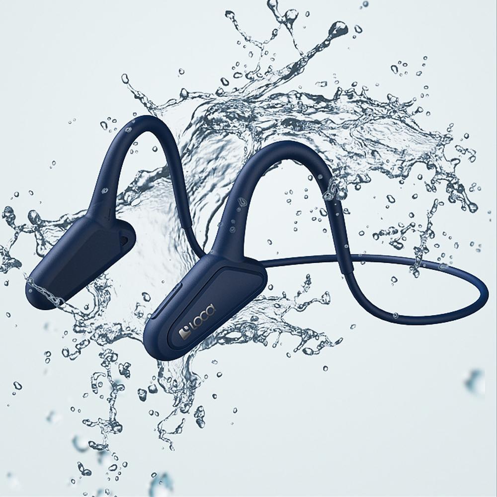 Изображение товара: Модные Bluetooth 5,0 наушники, проводящая кость гарнитура, стерео беспроводные портативные наушники, спортивные водонепроницаемые наушники для бега