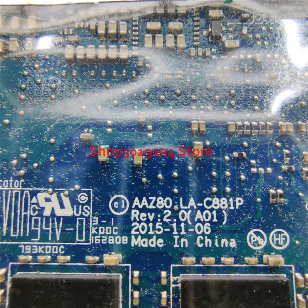 Изображение товара: AAZ80 LA-C881P для Dell XPS 13 9350 материнская плата для ноутбука 6D13G 06D13G CN-06D13G i7-6560U процессор 8 Гб RAM протестированная материнская плата