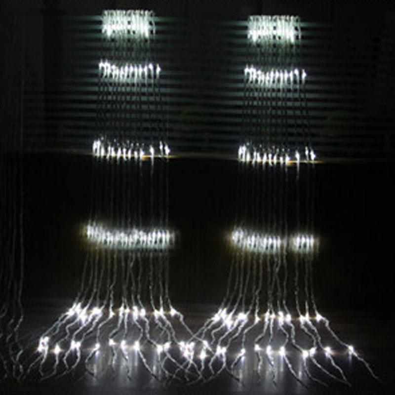Изображение товара: Водопад Водонепроницаемый метеоритный дождь строка светильник светодиодный строка светильник водопад Шторы свадебный фон светильник JA55