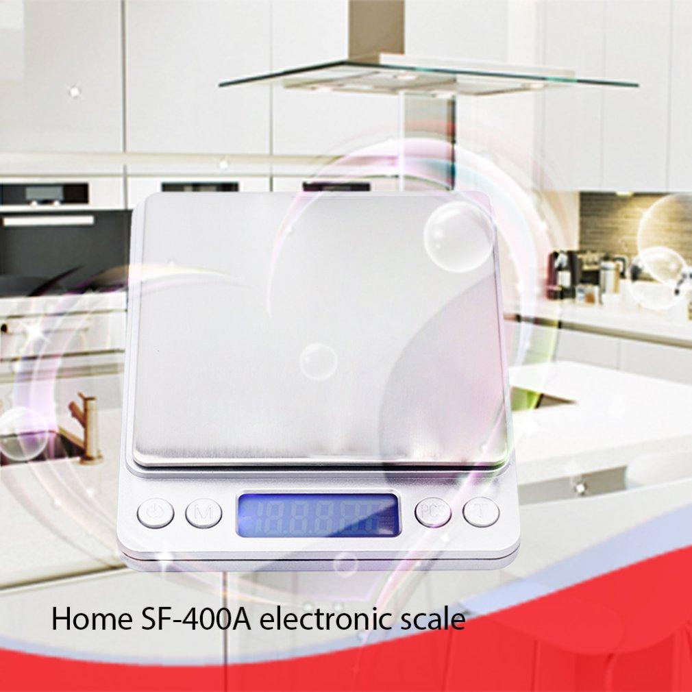 Изображение товара: Цифровые кухонные весы, 3 кг, 0,1 г, подсчет веса, электронные весы, электронные весы с ЖК-дисплеем и подсветкой