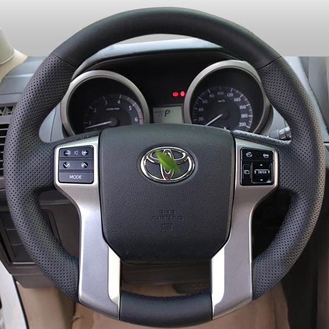 Изображение товара: DIY кожи прошитая вручную чехол рулевого колеса автомобиля для Toyota Prado 2700 Land cruiser 