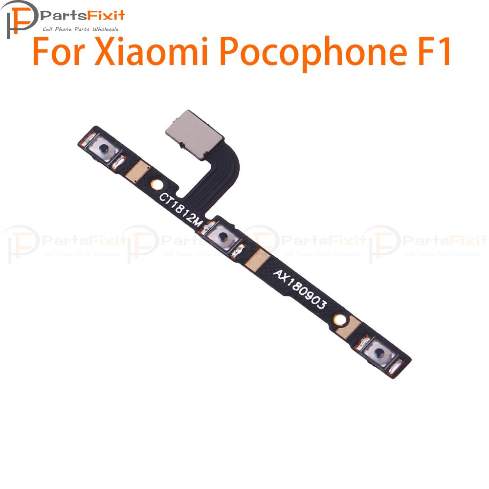 Изображение товара: Кнопка питания и громкости, гибкий кабель, Боковая кнопка, гибкая кнопка для Xiaomi Pocophone F1, переключатель ВКЛ./ВЫКЛ., кнопка управления, запасные части