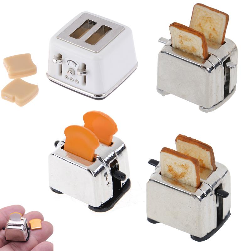 Изображение товара: 1/12 весы кукольный домик хлебопечка с тостами миниатюрные милые украшения тостер кукольный домик мини аксессуары 4 стиля