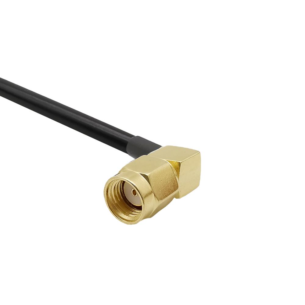Изображение товара: RP-SMA наружный правый угол для RP-SMA женский LMR195 WiFi антенна удлинитель коаксиальный кабель для беспроводной мини PCI Express PCIE