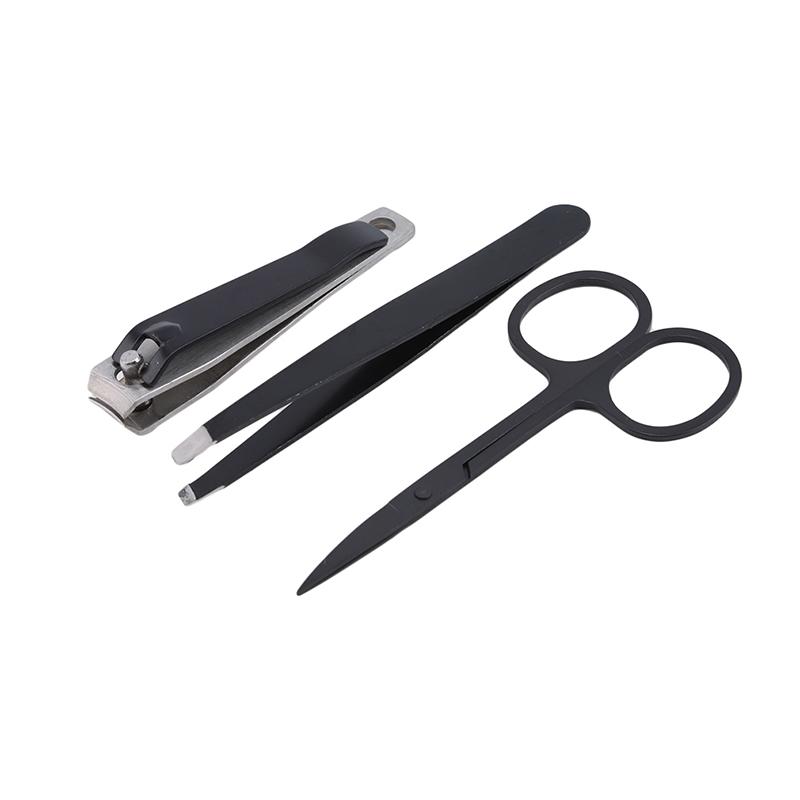 Изображение товара: Маникюрный набор из 3 предметов, инструменты для стрижки ногтей из нержавеющей стали, инструменты для ухода за ногтями Ножницы для макияжа, наборы для педикюра