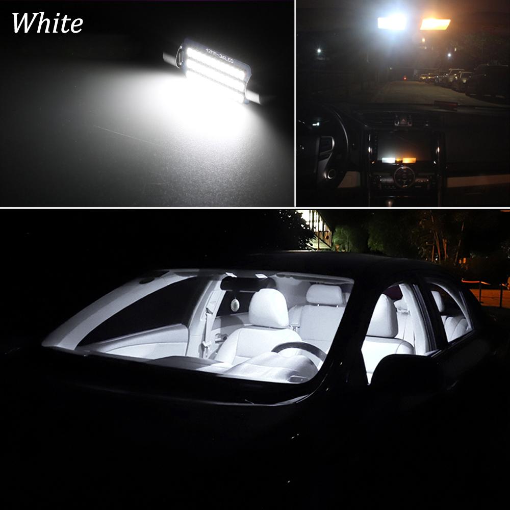 Изображение товара: Освесветильник салона автомобиля, 8 шт., белые светодиодные с Canbus, комплект s для 2011-2017 Nissan Juke F15, светодиодная карта салона, подсветка багажника, номерного знака
