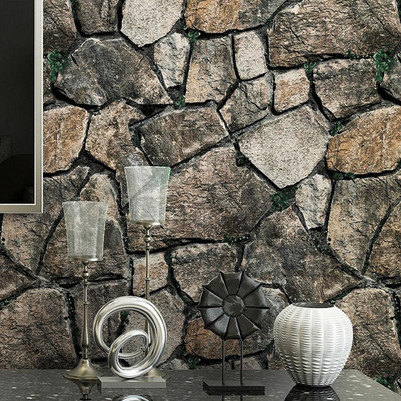 Изображение товара: Обои с 3D имитацией мраморного камня, для бара, ресторана, отеля, ретро, кирпич, культура, каменные обои