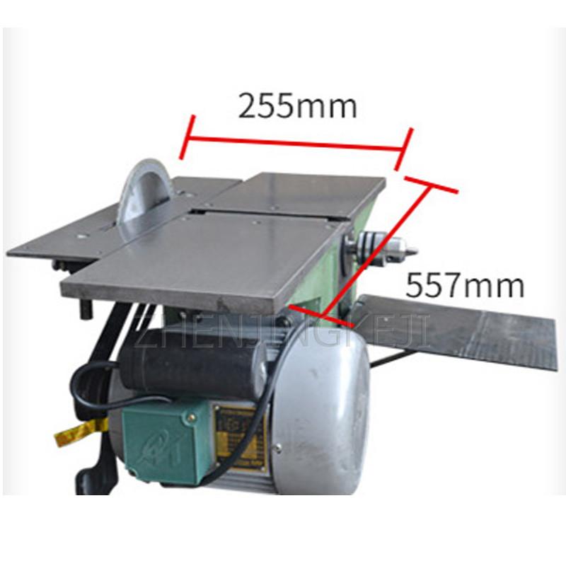 Изображение товара: Строгальный станок 220 В, Настольный Электрический строгальный станок высокой мощности для резки, сверления, три в одном, настольные пильные инструменты
