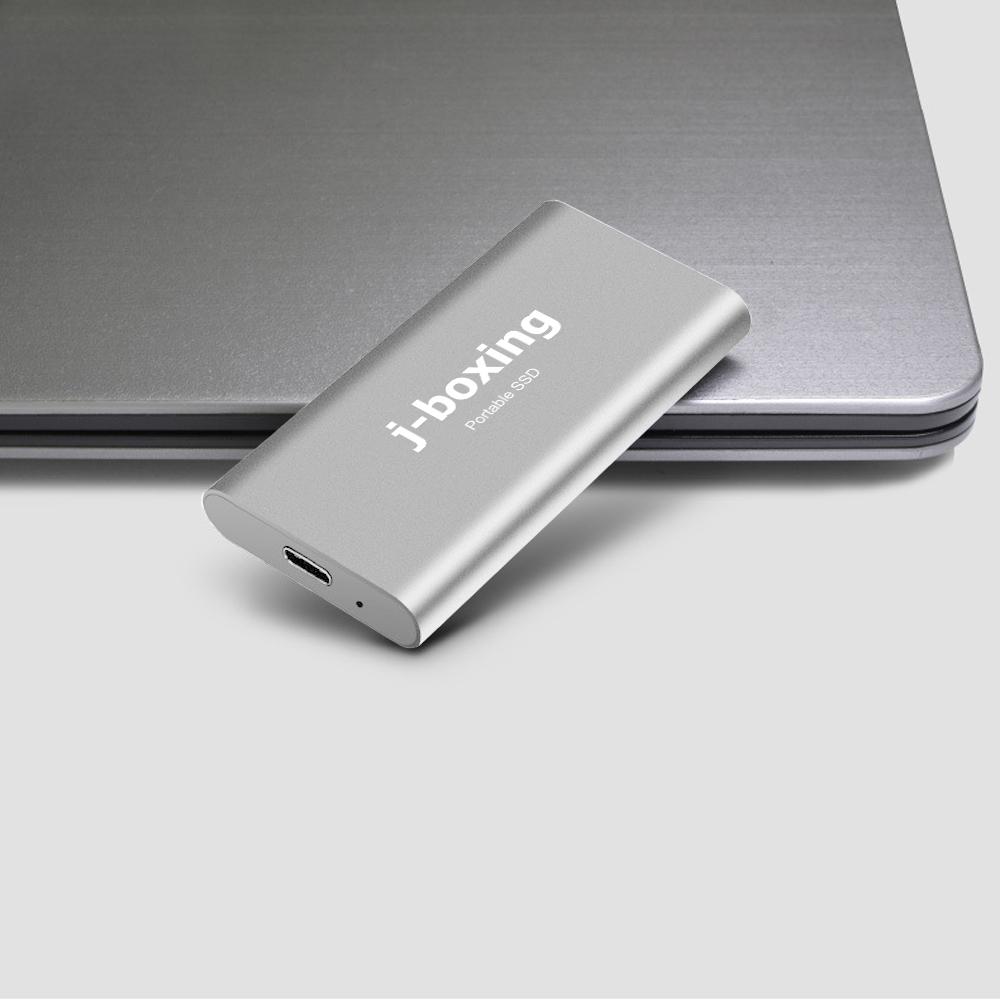Изображение товара: Внешний твердотельный накопитель USB-C, высокоскоростной SSD HDD-накопитель USB 3,0, 128 ГБ, 256 ГБ, 64 ГБ для ПК, ноутбука, жесткий диск для настольного компьютера, серебристый