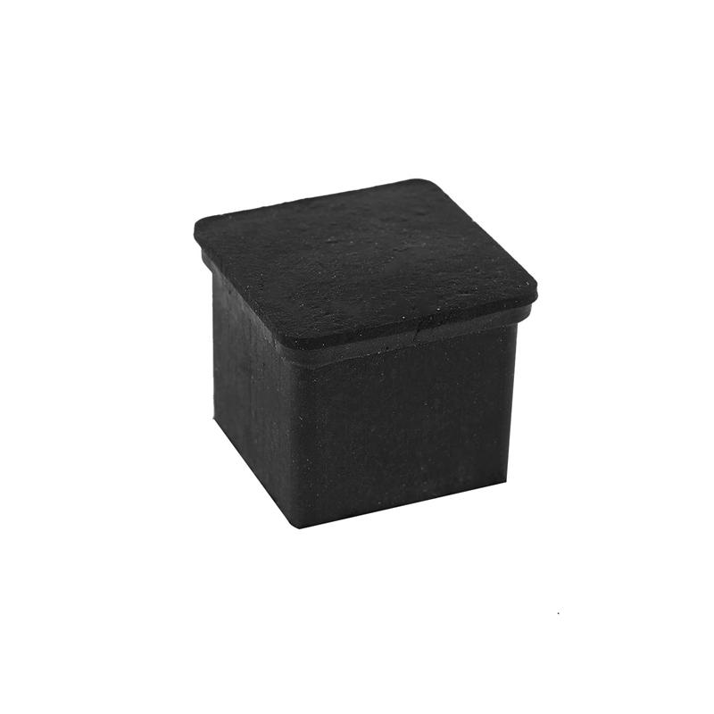 Изображение товара: 10 шт., черные квадратные резиновые колпачки для ног, защитные колпачки для стула