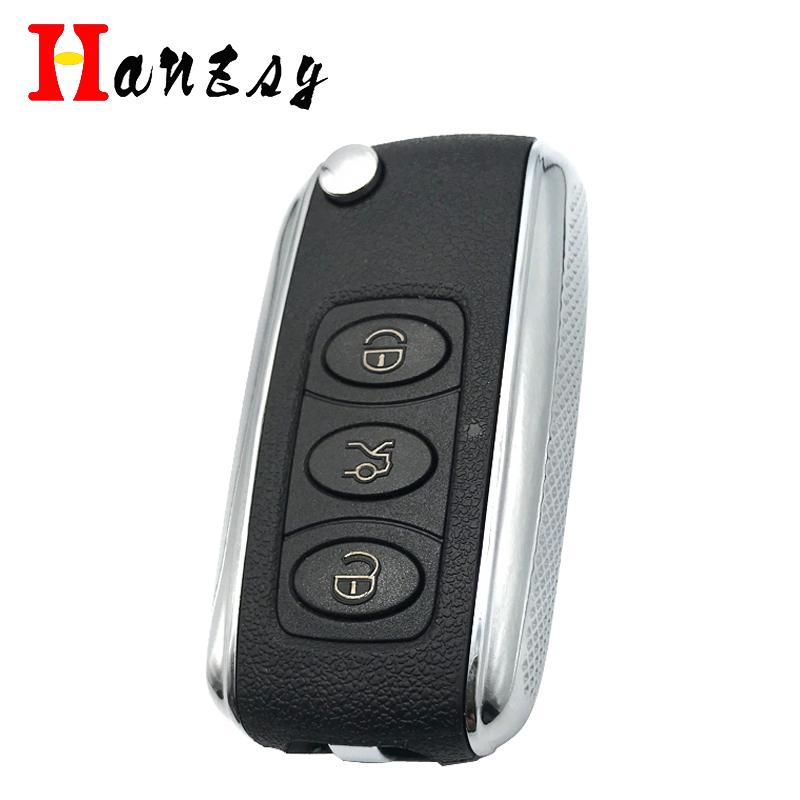 Изображение товара: Чехол для смарт-ключа с тремя кнопками для Bentley, задняя крышка для автомобильного ключа без лезвия