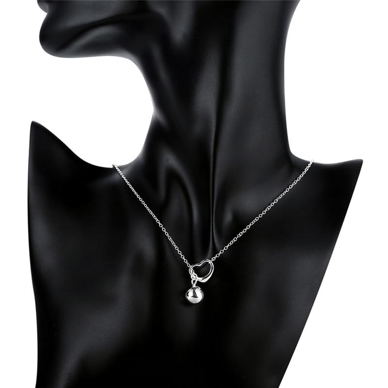 Изображение товара: Женское Ожерелье-чокер из серебра 925 пробы с подвеской-шариком