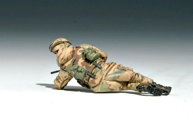 Изображение товара: Trumpeter 00410 1/35 US 101st Airborne Division Crew  Figure Soldier Military Assembly Plastic Model Building Kit