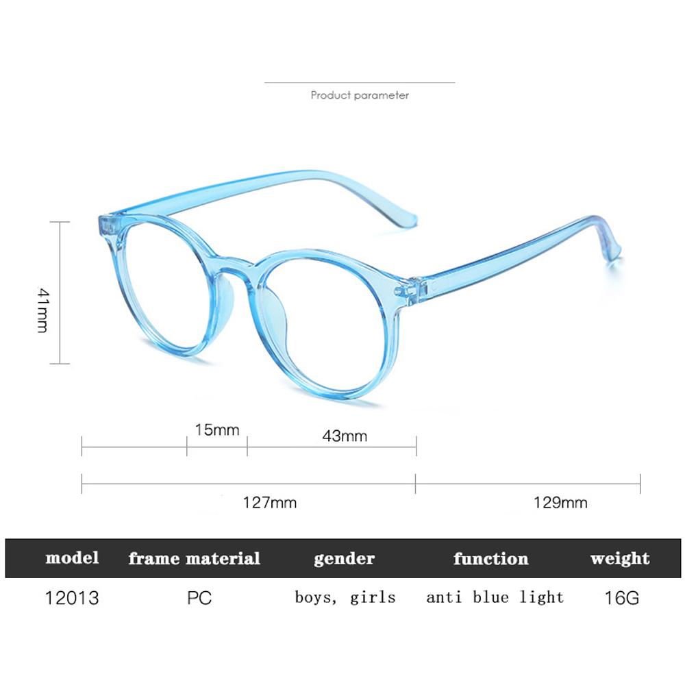 Изображение товара: Очки детские с защитой от синего света, детские круглые оптические очки для мальчиков и девочек, прозрачные компьютерные очки с защитой от сисветильник