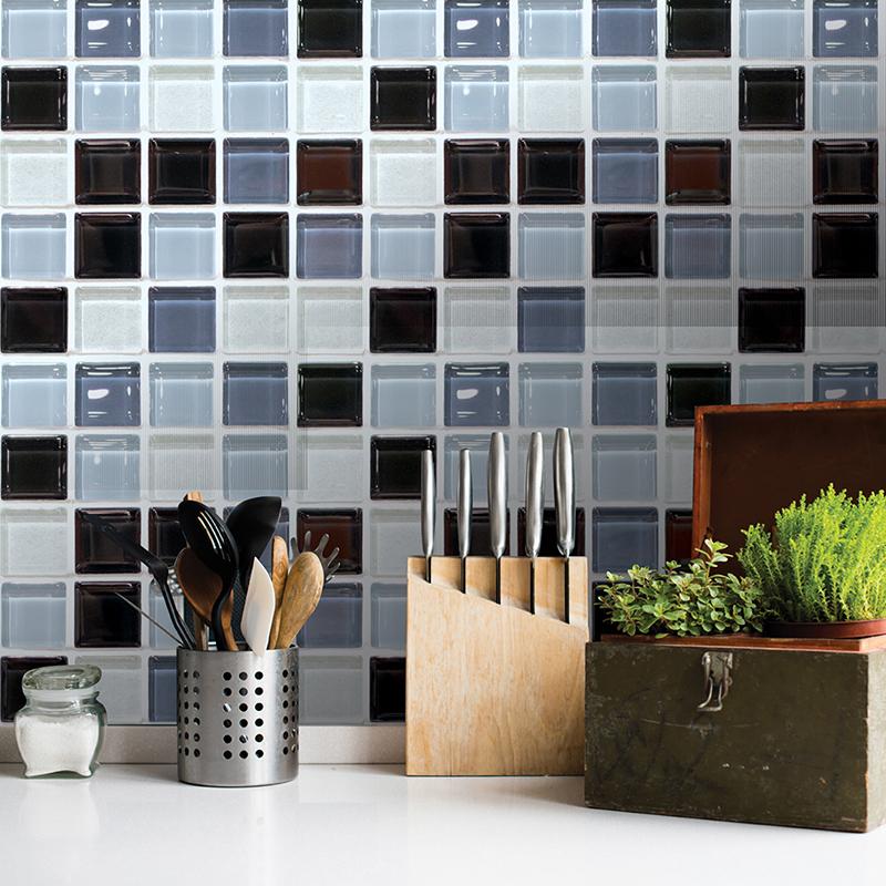 Изображение товара: Водостойкая самоклеящаяся мозаичная плитка, наклейка для кухни
