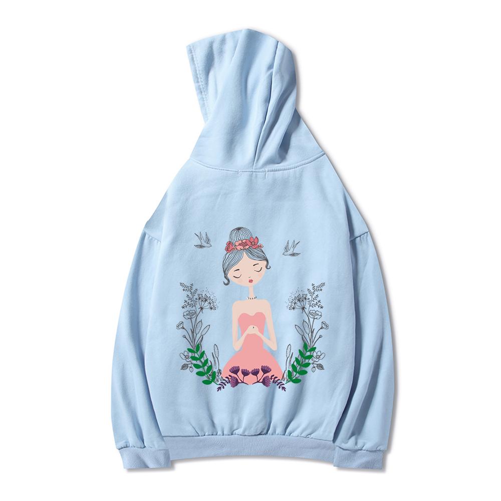 Изображение товара: Женский хлопковый пуловер, с принтом Ulzzang, толстовка с длинным рукавом, в стиле Харадзюку, размера плюс