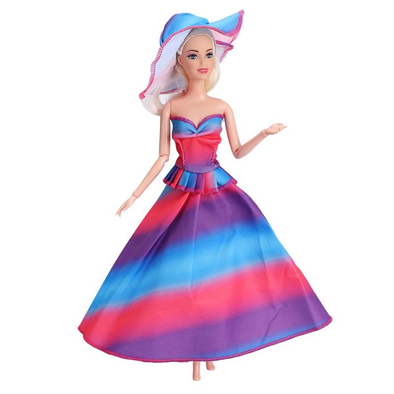 Изображение товара: Официальное Платье, модный наряд, женские костюмы, элегантная одежда для Барби, аксессуары для кукол, одежда, наряд для кукольного домика, наше поколение