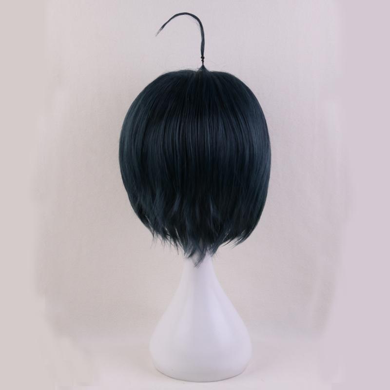 Изображение товара: Парик для косплея шуичи саихара из «Danganronpa V3: Killing Harmony», термостойкие волосы для костюма из аниме «данганронпа» с короткими волосами, с шапочкой