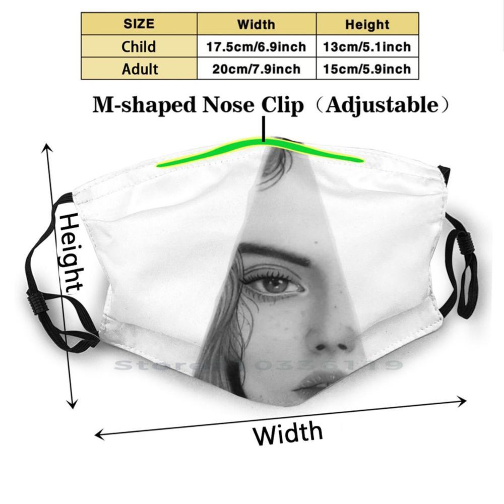 Изображение товара: Красота представлена во всем. Многоразовый фильтр Pm2.5 с принтом, сделай сам, маска для рта, детская модная красивая маска для лица, модель для девочек, достойная, отличная