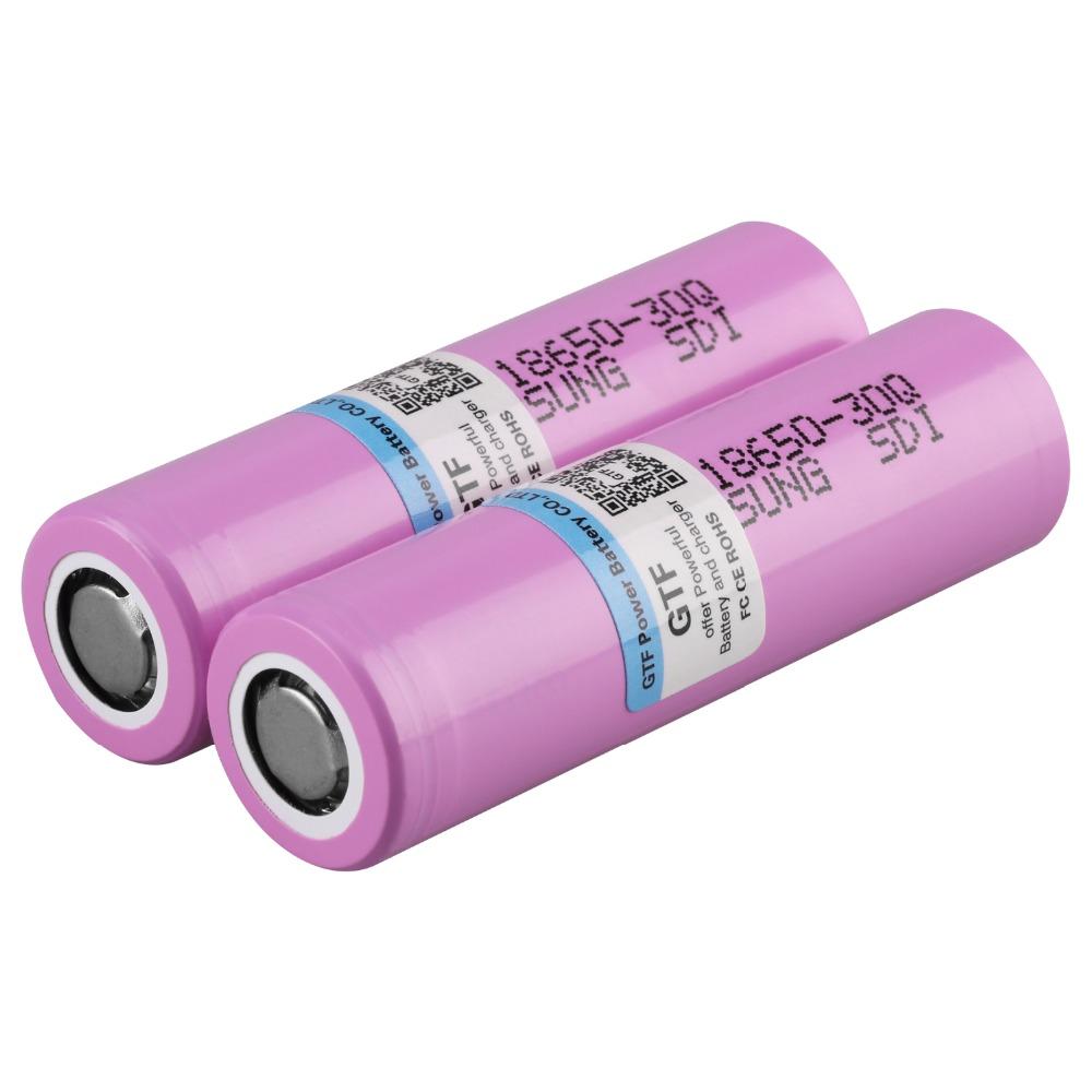 Изображение товара: 3000mah 100% capacity 3.7V 18650 battery for Samsung 30Q INR 18650 30Q 20A Rechargeable li-ion battery