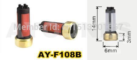Изображение товара: MD619962 500 шт. Высокое качество 14*3*6 мм топливный инжектор fiter для Ford Focus 2,0 1998-2004 (AY-F108B) Бесплатная доставка
