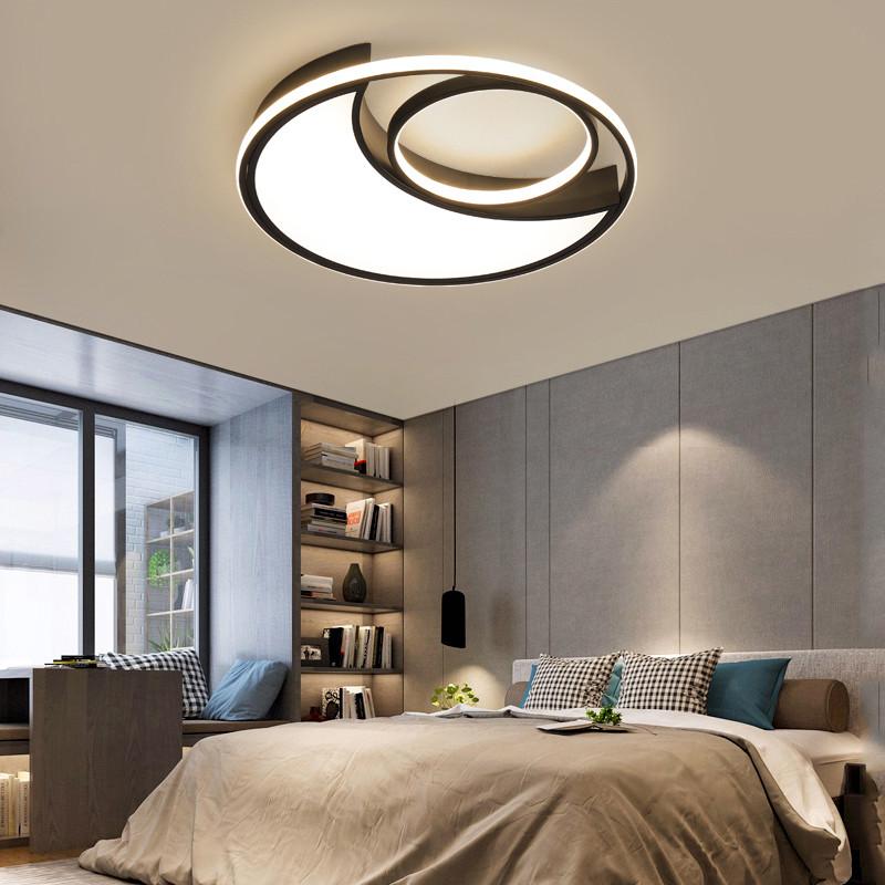 Изображение товара: Кольцевой потолочный светильник для спальни, кухни, столовой, спальни, современный минимализм, светодиодный светильник для комнаты, регулируемый светодиодный потолочный светильник с регулируемой яркостью