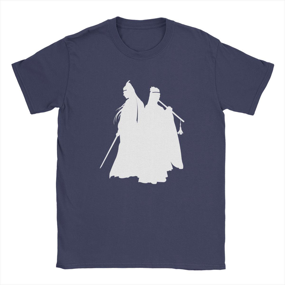 Изображение товара: Мужская футболка с надписью «The Untamed The Twin Jades Of Lan» Wangji Wei Wuxian, хлопковая одежда, новинка, футболка с круглым вырезом, Подарочная идея, футболки