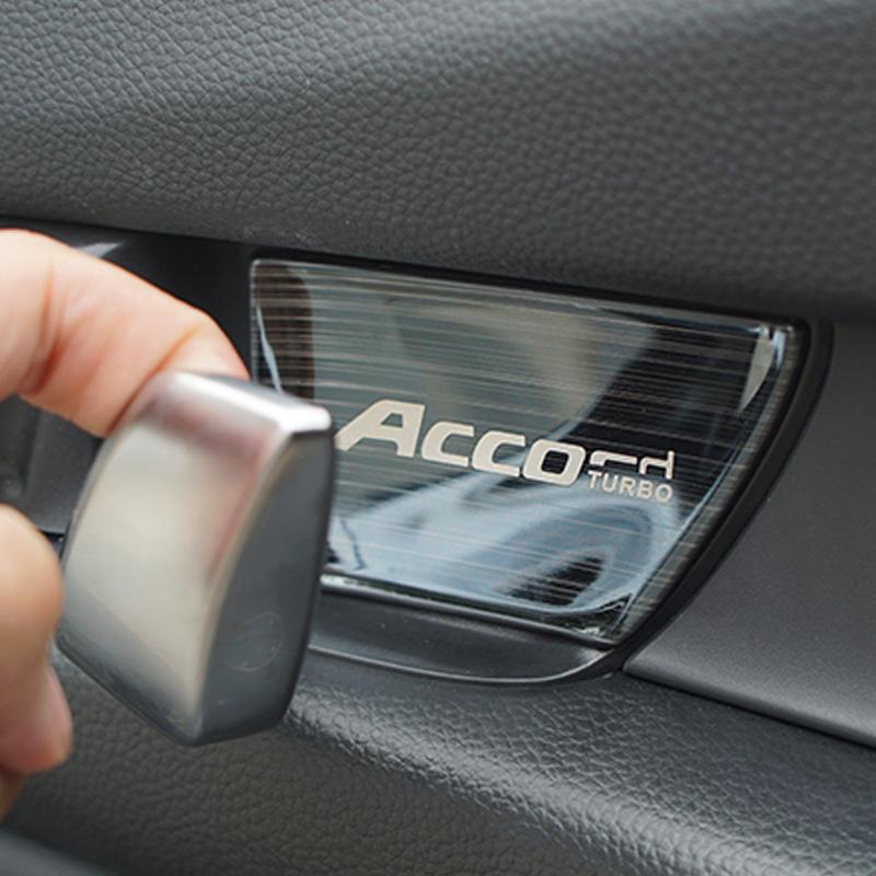 Изображение товара: Автомобильные аксессуары для Honda Accord 2018 2019 Автомобильная дверная чаша декорированная накладная внутренняя ручка Защитная крышка наклейка
