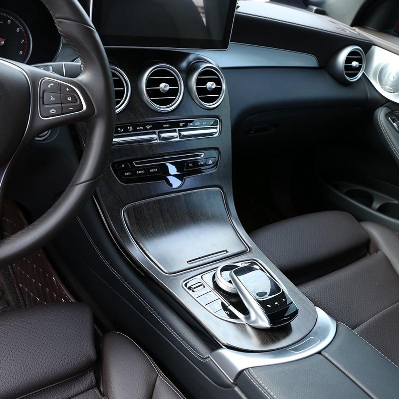 Изображение товара: Автомобиль ABS центральной консоли панель украшения Накладка для Mercedes Benz C Class W205 GLC X253