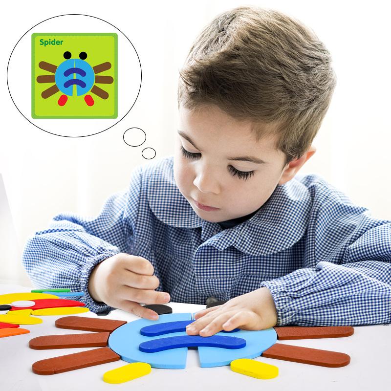 Изображение товара: Деревянный 3D пазл, интеллектуальная доска для малышей, Обучающие игрушки Монтессори для детей, геометрическая форма, пазлы, игрушки, подарки