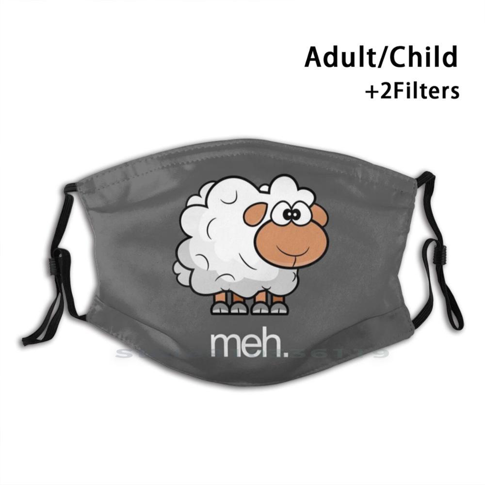 Изображение товара: Comic Sheep Meh дизайн Пылезащитный фильтр смываемая маска для лица дети Овцы комикс животных пушистый Австралия Новая Зеландия дети идея