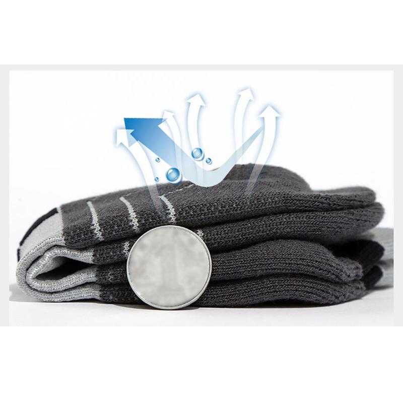 Изображение товара: 5 пар / лот, спортивные носки, мужские профессиональные баскетбольные полотенца, нижнее белье, нескользящая лодка, уличная дышащая хлопковая ткань, пешие прогулки