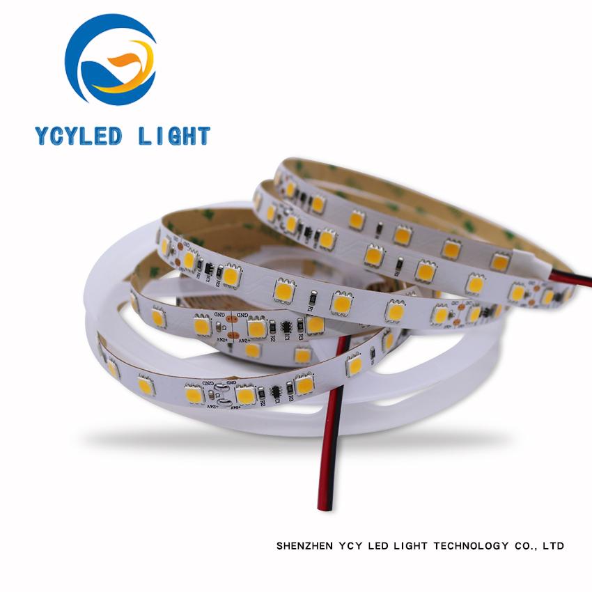 Изображение товара: Светодиодная лента SM1501, уличная цифровая одноцветная led полоска с постоянным током для украшения автомобилей, 24 В, 60 светодиодов