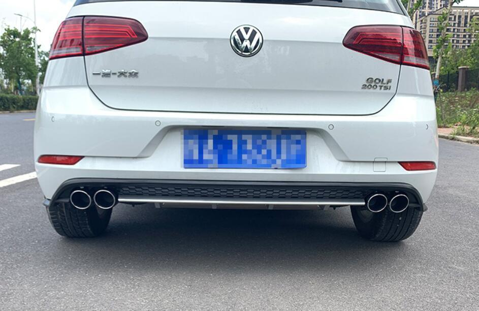Изображение товара: Для VW Golf 7 обвес спойлер 2014-2018 для Volkswagen Golf 7,5 ABS задняя губа задний спойлер переднего бампера Диффузор защитные бамперы