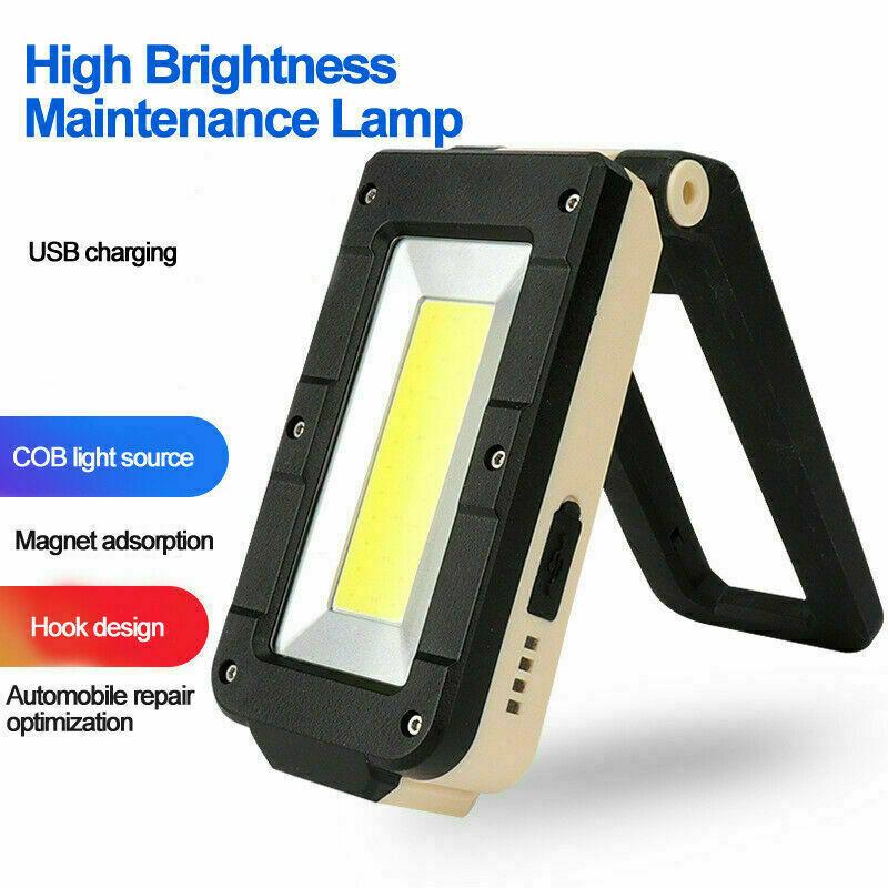 Изображение товара: Управляемый светодиодный фонарь COB, складной фонасветильник для ремонта автомобилей, складной, с зарядкой от USB, 180 градусов