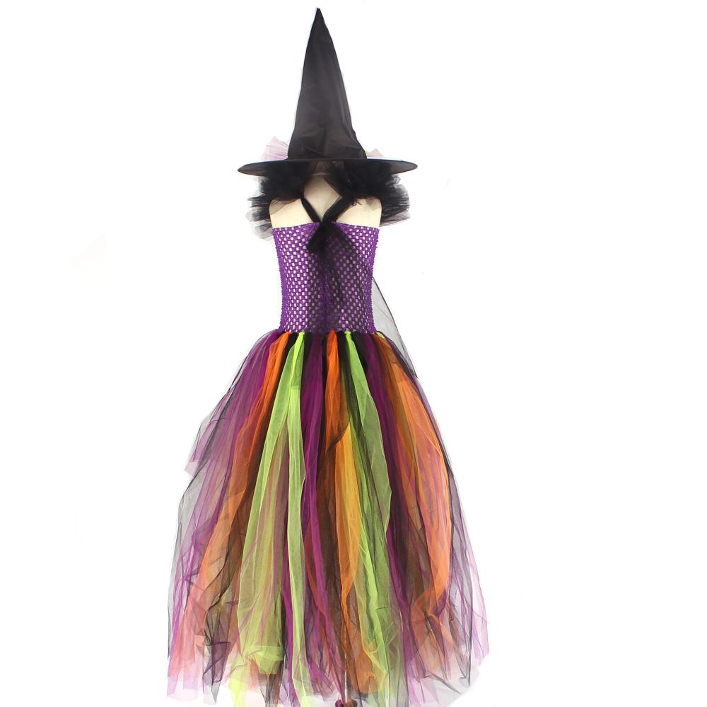Изображение товара: Детские рождественские платья; vestido; платье-пачка для девочек; платья ведьмы для девочек на Хэллоуин; детское карнавальное платье для костюмированной вечеринки; бальное платье