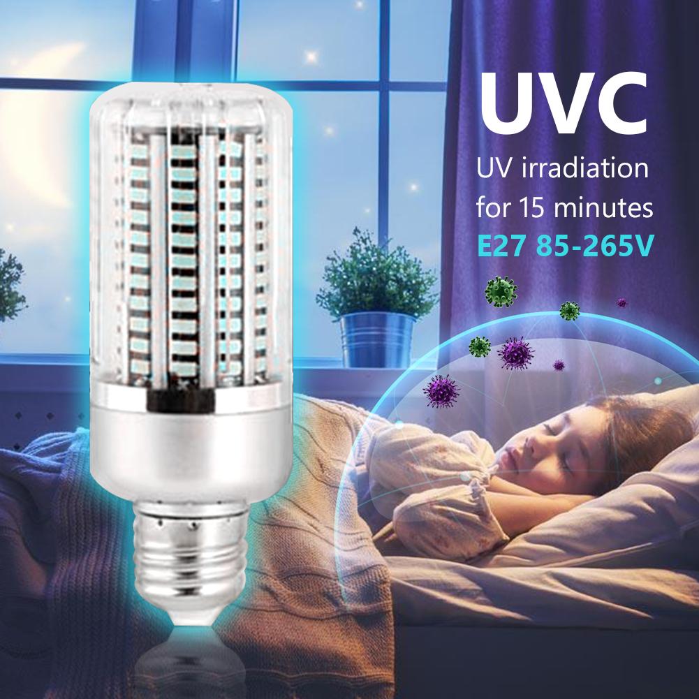 Изображение товара: Новый 40 Вт дезинфекционный ультрафиолетовый стерилизатор бактерий бактерицидсветильник ПА для дома ванной лампа UVC LED 130 светодисветодиодный s 85-265 в E27