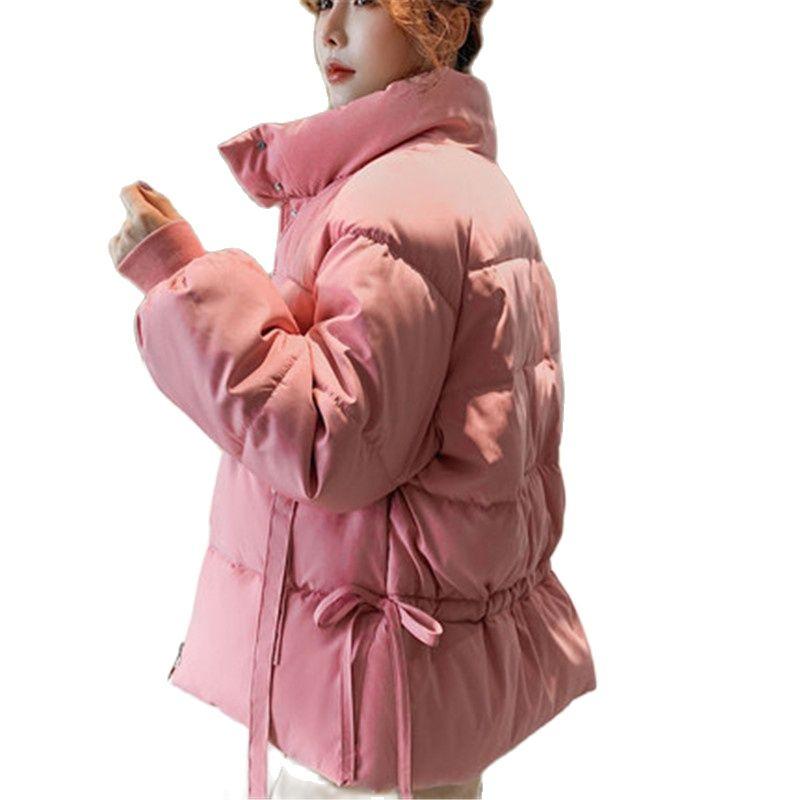 Изображение товара: Куртка женская зимняя на хлопковом подкладе, свободная короткая, в Корейском стиле, B629, 2022