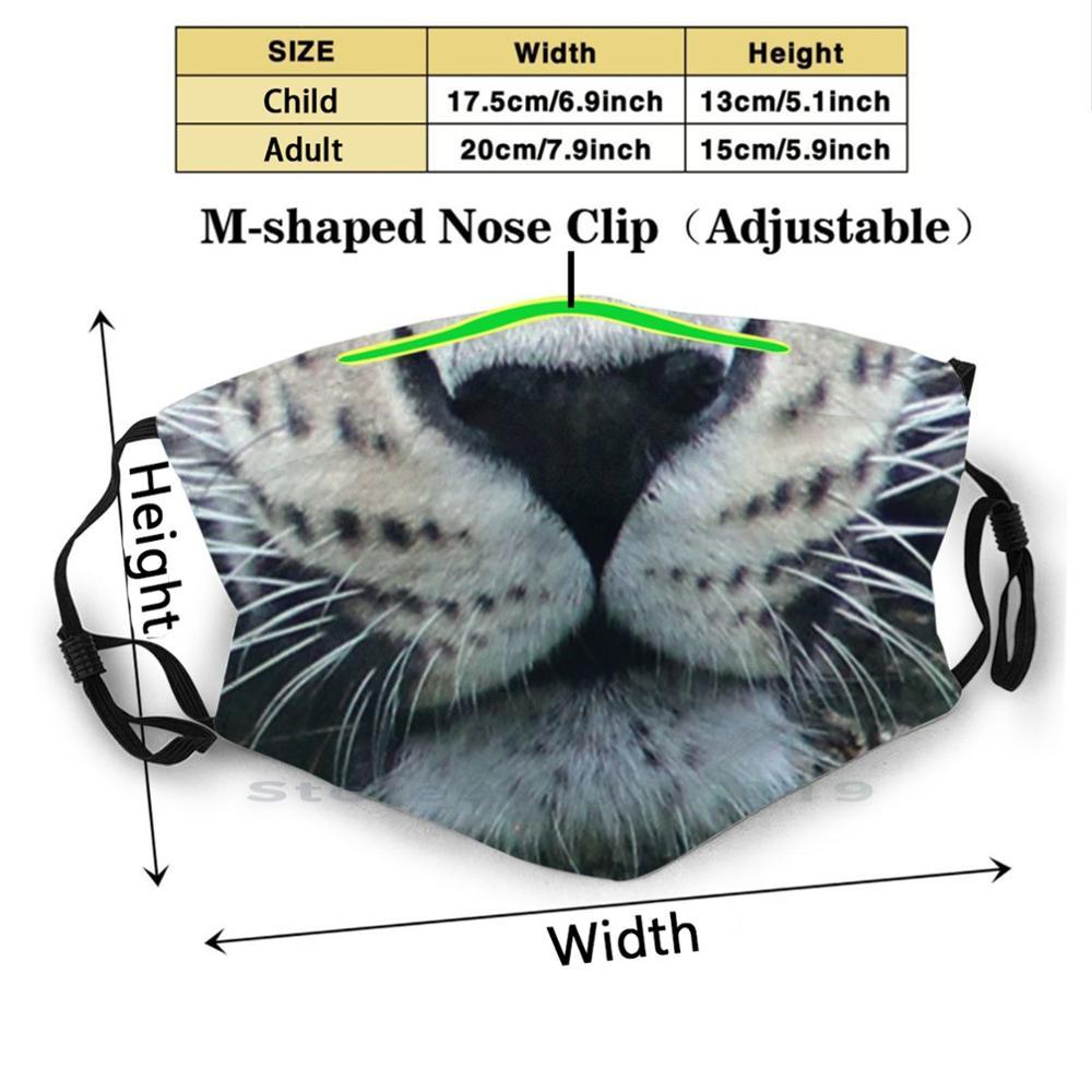 Изображение товара: Леопард Facemask восхитительный милый черный леопард лицо рот дизайн Пылезащитный фильтр смываемая маска для лица дети собака Facemask милый