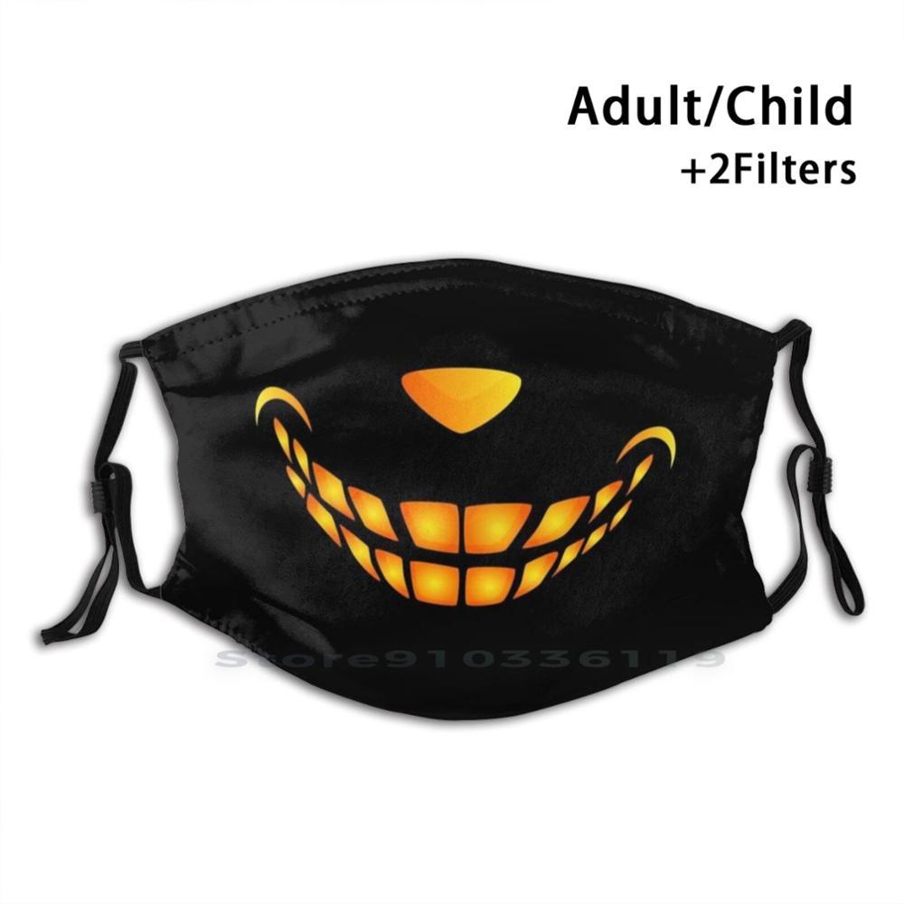Изображение товара: Забавная Вредоносная улыбка с желтыми зубами для взрослых детей, моющаяся смешная маска для лица с фильтром, смешная улыбка