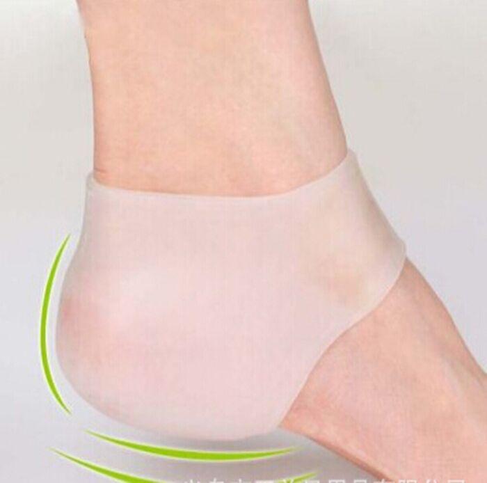 Изображение товара: 2 вида прозрачных силиконовых увлажняющих гелевых носков для пятки, гель для ухода за кожей рук/ног, Защитные носки Peds