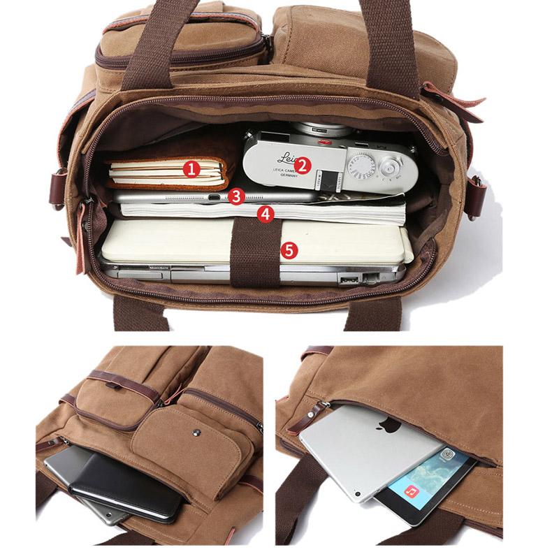 Изображение товара: Мягкая мужская сумка из ткани Оксфорд, водонепроницаемые мессенджеры, многофункциональные сумки для ноутбука, повседневная мужская дорожная сумка на ремне для мальчиков
