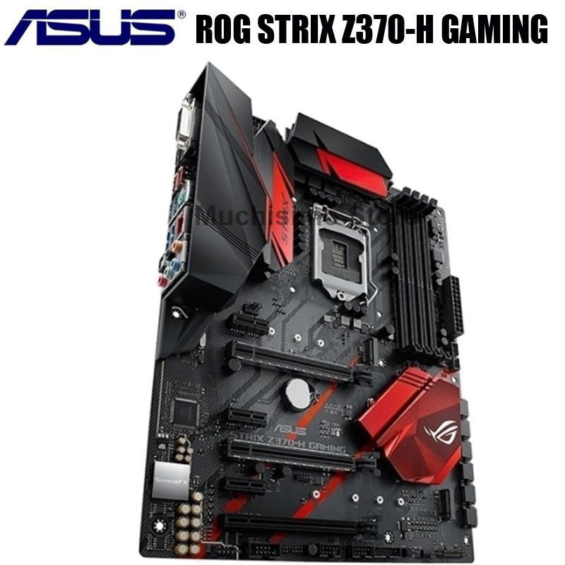 Изображение товара: Asus ROG STRIX Z370-H игровая материнская плата LGA 1151 i7 i5 i3 DDR4 64 Гб PCI-E 3,0 M.2 настольный ПК Z370 плаша-мама 1151 HDMI-совместимая