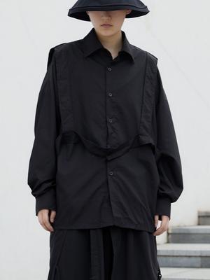 Изображение товара: Autumn new design of the small niche dark Japanese belted shirt