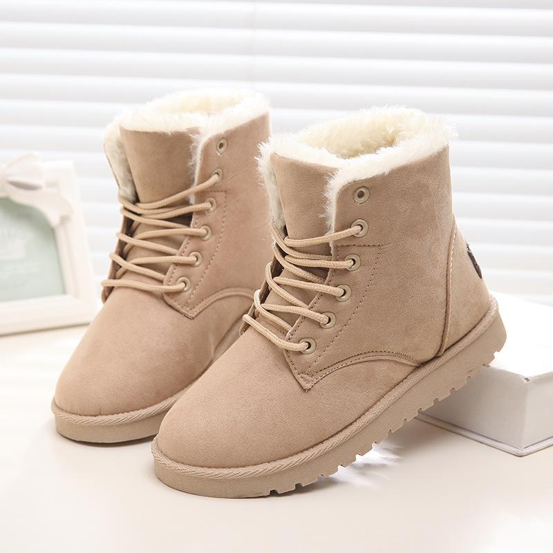 Изображение товара: Зимние новые зимние ботинки, уличные Ботинки Martin большого размера, Хлопковая женская обувь, сохраняющие тепло ботильоны для женщин 414243