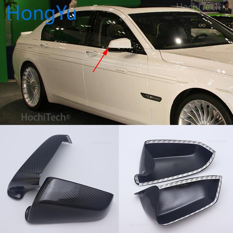 Изображение товара: Для BMW 7 Series F03 2009 2010 2011 Высокое качество углеродное волокно боковое зеркало корпус зеркальное покрытие зеркало заднего вида аксессуары