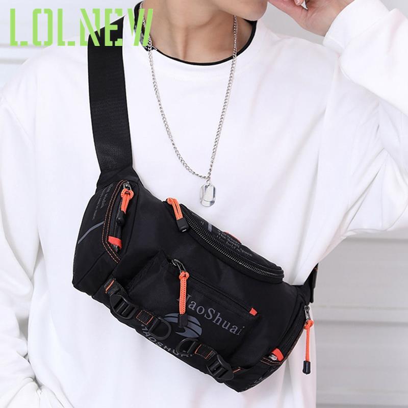 Изображение товара: Men Casual Chest Bag Waist Pack Waterproof Male Pack Large Capacity Multifunctional Outdoor Sports Phone Pouch Waist Bags