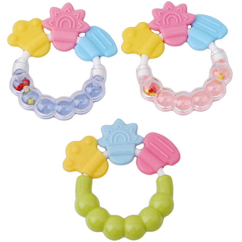Изображение товара: Детские Прорезыватели для зубов, обучающие игрушки для детей, детские погремушки, игрушки для колокольчиков, силиконовые колокольчики