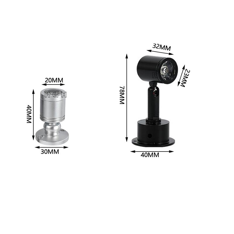 Изображение товара: Светодиодный встраиваемый точечный мини-светильник, 1 Вт, 3 Вт, 110 В, 220 В, 12 В постоянного тока, ювелирное шоу, включает светодиодный драйвер, 4000 к, потолочный светильник