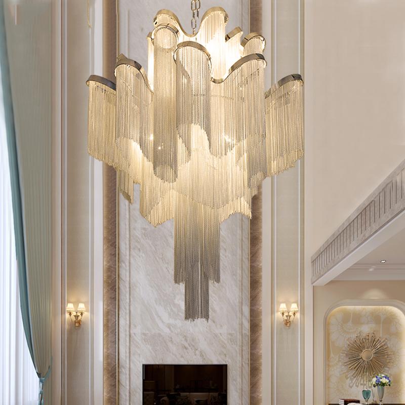 Изображение товара: Светодиодные подвесные светильники Nordic Luste, освещение в стиле лофт, гостиницы, зала, лестницы, современные комнатные декоративные люстры для гостиной